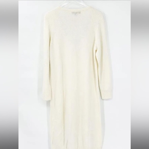 ELOQUI SWEATER DRESS CREAM WITH CHUNKY GOLD CHAIN NECKLINE SIZE 18 - Picture 5 of 12